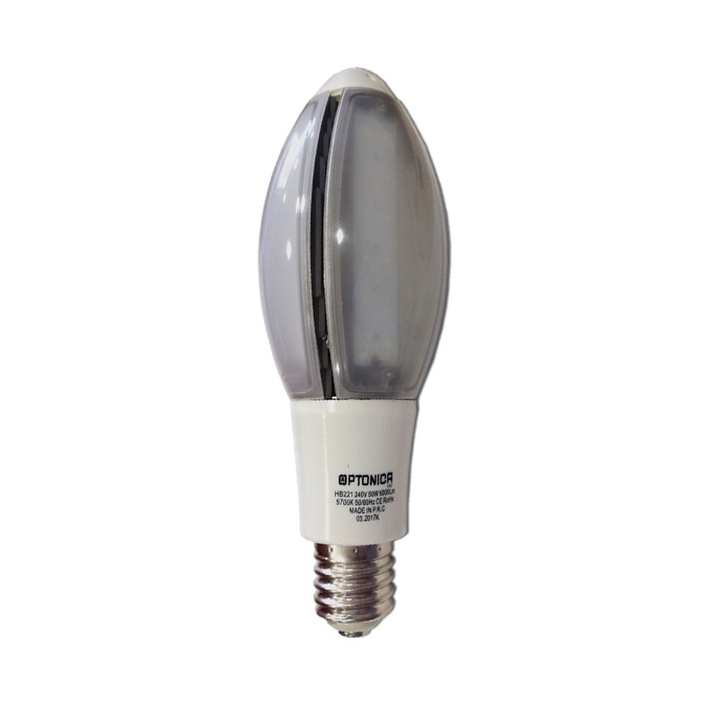 50W LED E40 Kolbenlampe Kunststoff Kaltweiß