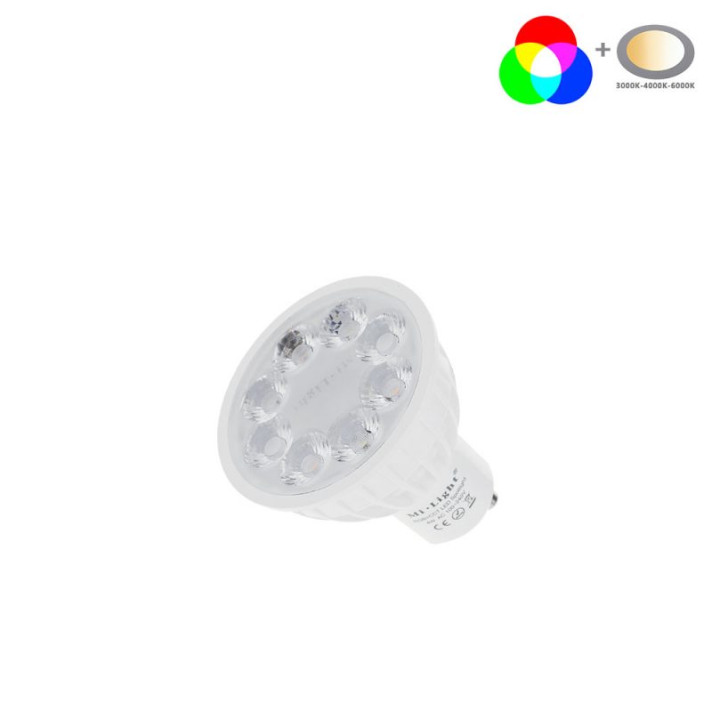 Mi-Light 2.4GHz GU10 RGB+CCT LED Spotlight 4W