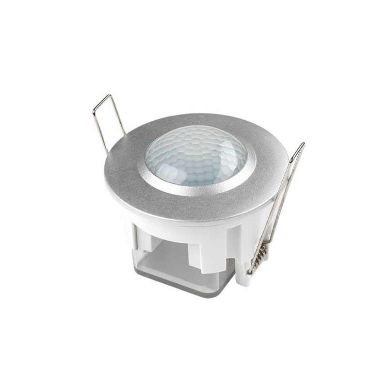 LED Bewegungsmelder Einbau Silber bis 300W Ø6m 360° IP20